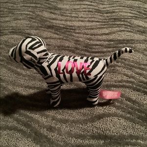 Pink mini stuffed dog